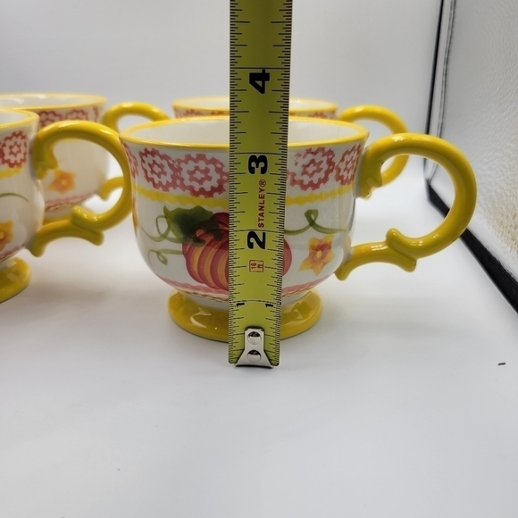 Temp-tations Pumpkin Patch Old World 10 oz Mugs - set of 4 - Picture 5 of 6